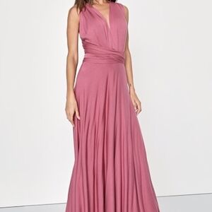 Lulu's Mauve Maxi Dress
